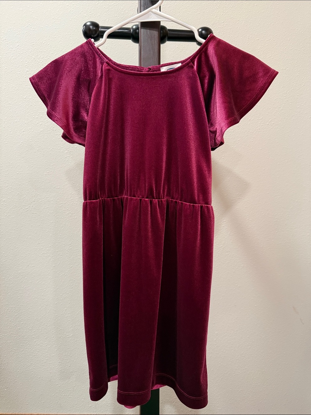 EUC Old Navy Girls' Burgundy Velvet Dress - girls 8